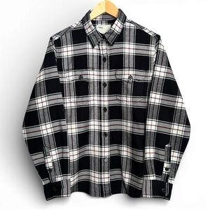 Tilley Endurables Men’s Medium Plaid Flannel Shirt Organic Cotton